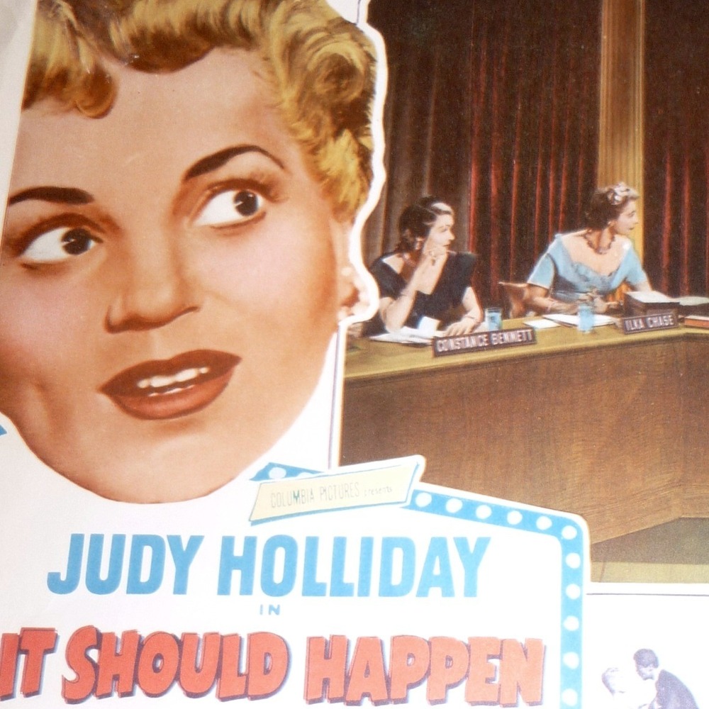 1954 Original Lobby Card It Should Happen‎ to You Judy Holliday Jack Lemmon